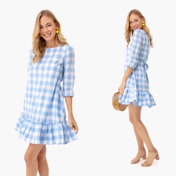 NWOT Persifor Poppy Gingham Dress - Picture 2 of 9